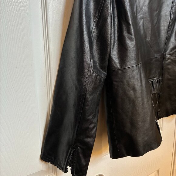 Pamela McCoy Leather Moto Jacket - Picture 6 of 10